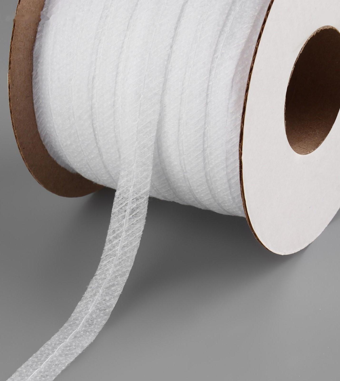 Флизелиновая лента, нитепрошивная, усиленная, 10 мм, 100 м, цвет белый