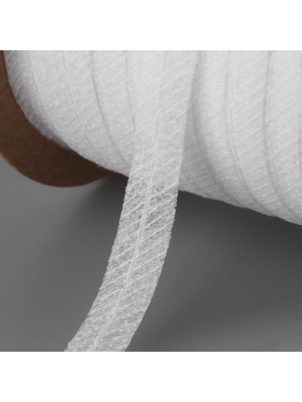 Флизелиновая лента, нитепрошивная, усиленная, 10 мм, 100 м, цвет белый