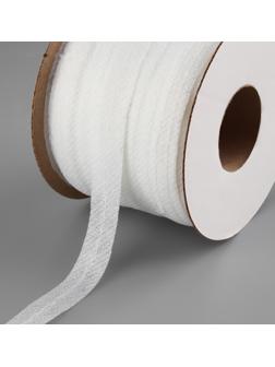 Флизелиновая лента, нитепрошивная, усиленная, 15 мм, 100 м, цвет белый