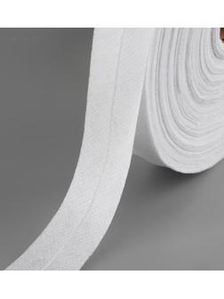 Флизелиновая лента, нитепрошивная, усиленная, 30 мм, 50 м, цвет белый