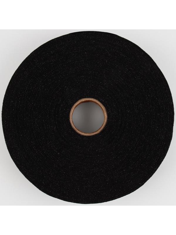Флизелиновая лента, нитепрошивная, усиленная, 30 мм, 50 м, цвет чёрный