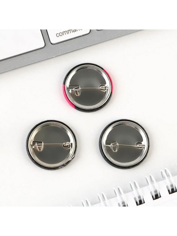 Значки закатные «Ой все», набор 3 шт., d = 2,5 см