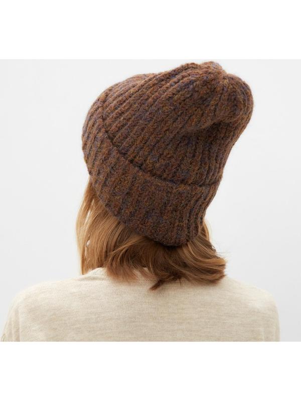 Шапка женская MINAKU овер one size 52-58 коричневый