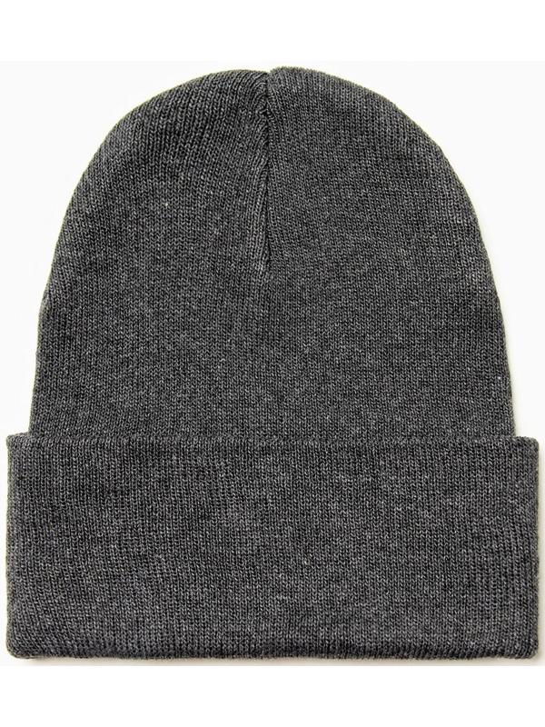 Шапка мужская двухслойная с отовротом one size серый