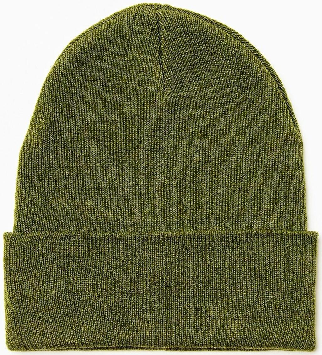 Шапка мужская двухслойная с отовротом one size хаки