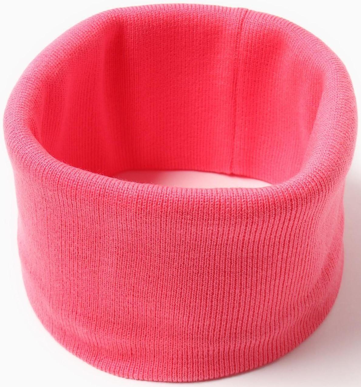 Снуд детский, цвет коралловый, размер 50х22 см