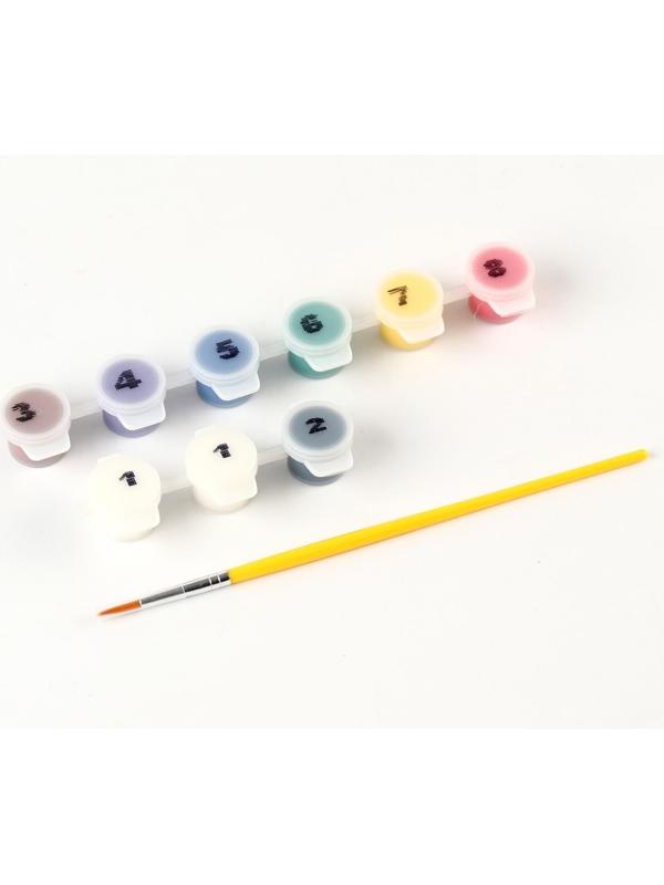 Картина по номерам «Дракончик в небе», 20 х 28,5 см