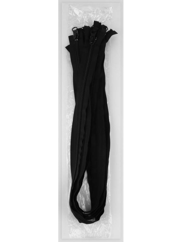 Молния разъёмная «Спираль», №10, 2 бегунка, замки автомат, 120 см, цвет чёрный