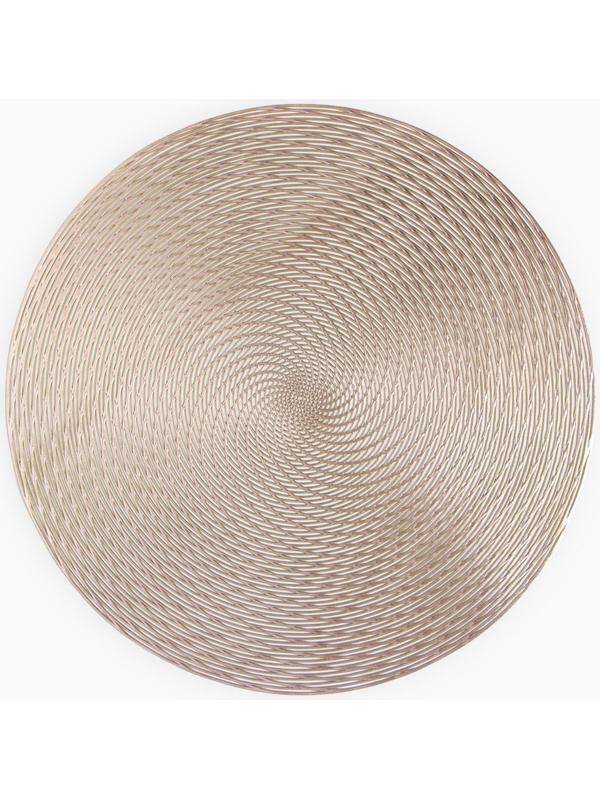 Салфетка сервировочная Доляна цв.золото, d 38 см