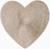 Салфетка сервировочная Доляна сердце цв.золото, d 38 см