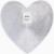 Салфетка сервировочная Доляна сердце цв.серебро, d 38 см