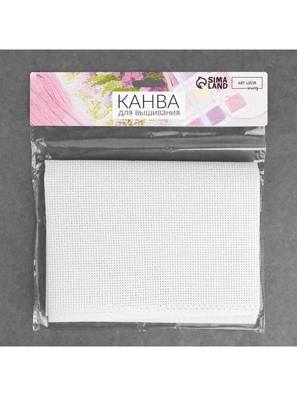 Канва для вышивания №14, 30 × 40 см, цвет белый