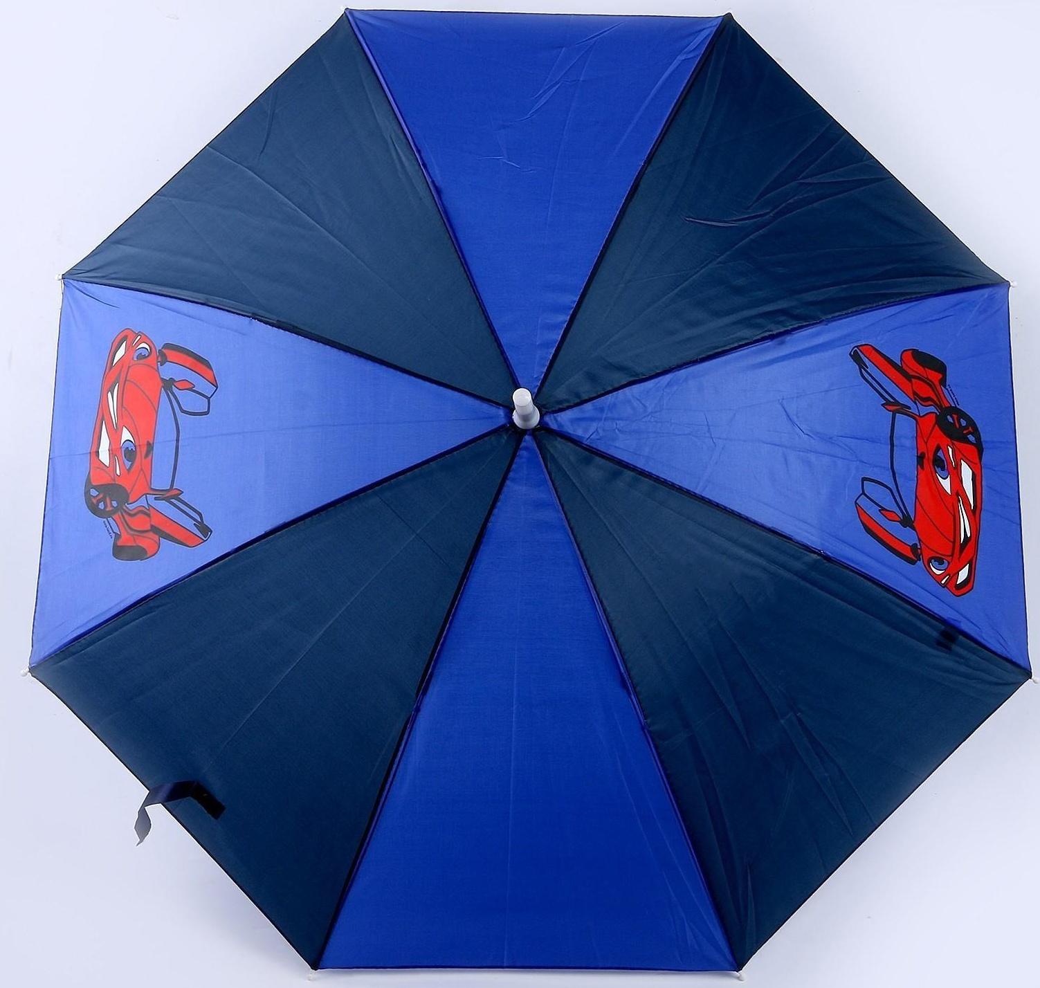 Зонт детский полуавтоматический «Машинка», d=70см