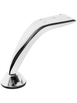 Опора мебельная гнутая OM002CR ТУНДРА, 120 мм, 1.2 мм, цвет хром