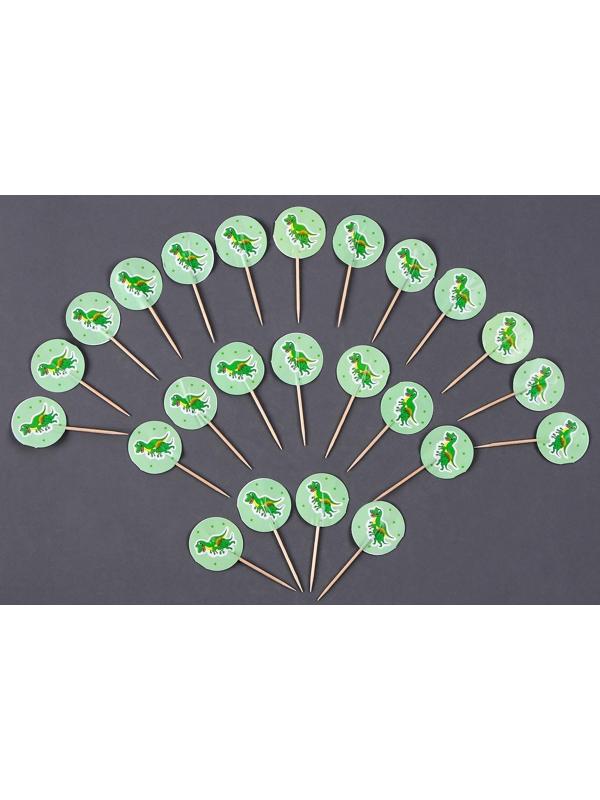 Шпажки «Динозаврик», в наборе 24 шт.