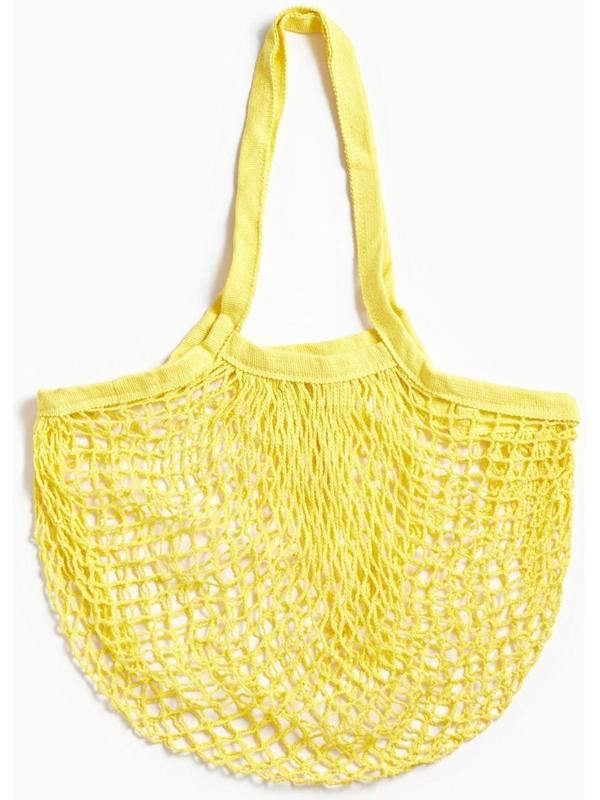 Авоська, 35 х 38 см, ручка 25 см, желтая