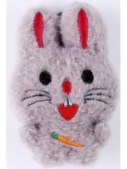 Мягкая игрушка «Зайка с морковкой» на брелоке, цвета МИКС