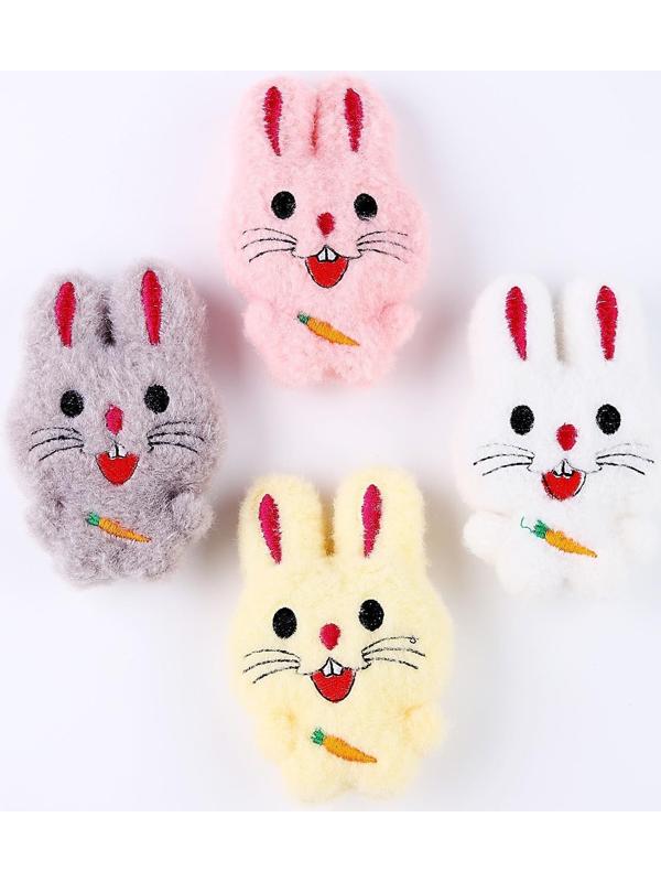 Мягкая игрушка «Зайка с морковкой» на брелоке, цвета МИКС