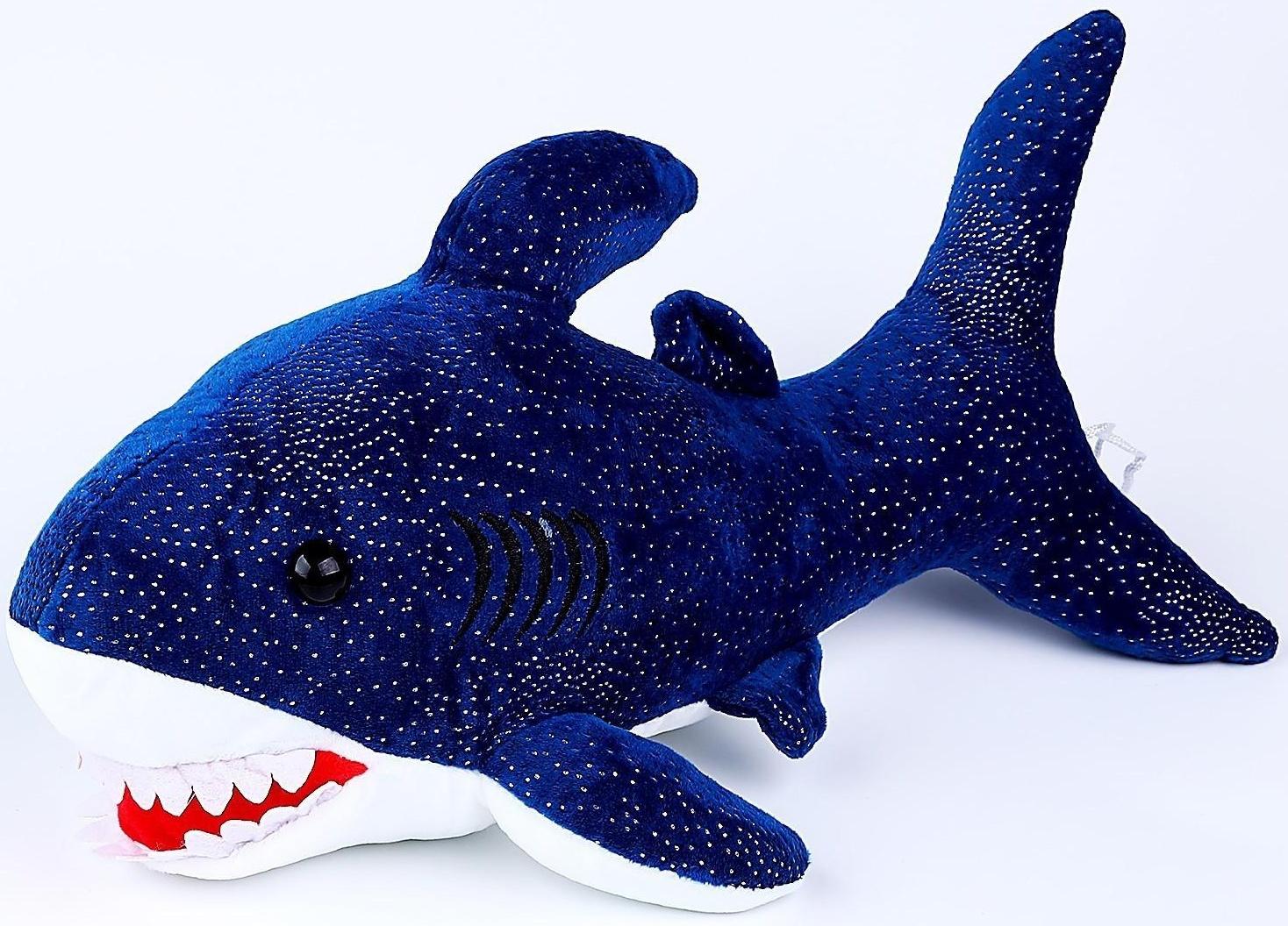 Мягкая игрушка «Акула», 40 см, цвет синий