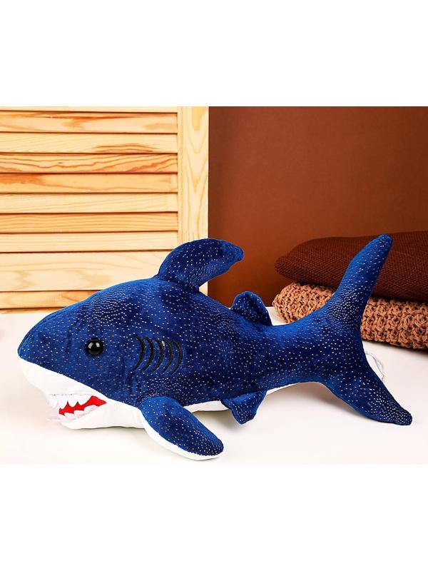 Мягкая игрушка «Акула», 40 см, цвет синий