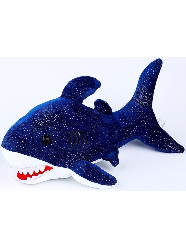 Мягкая игрушка «Акула», 40 см, цвет синий