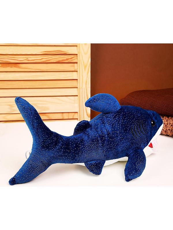 Мягкая игрушка «Акула», 40 см, цвет синий