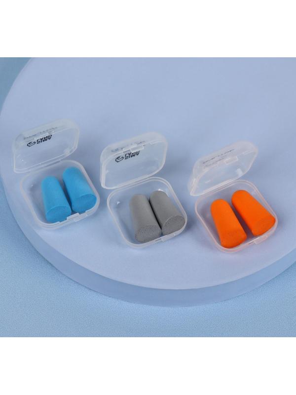 Беруши в пластиковом футляре, пара, цвет МИКС