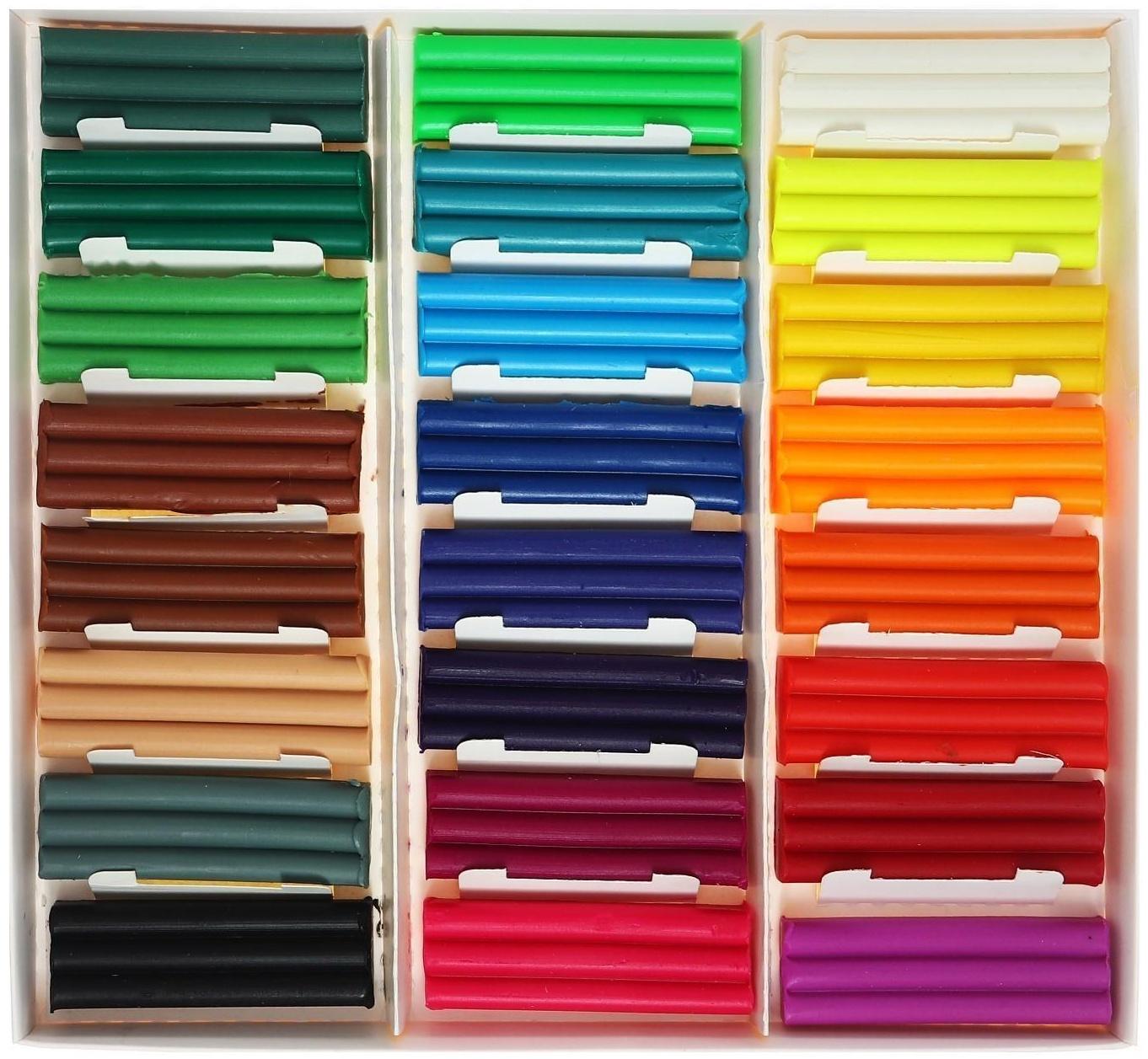 Пластилин мягкий (восковой) 24цв 360гр BRAUBERG KIDS