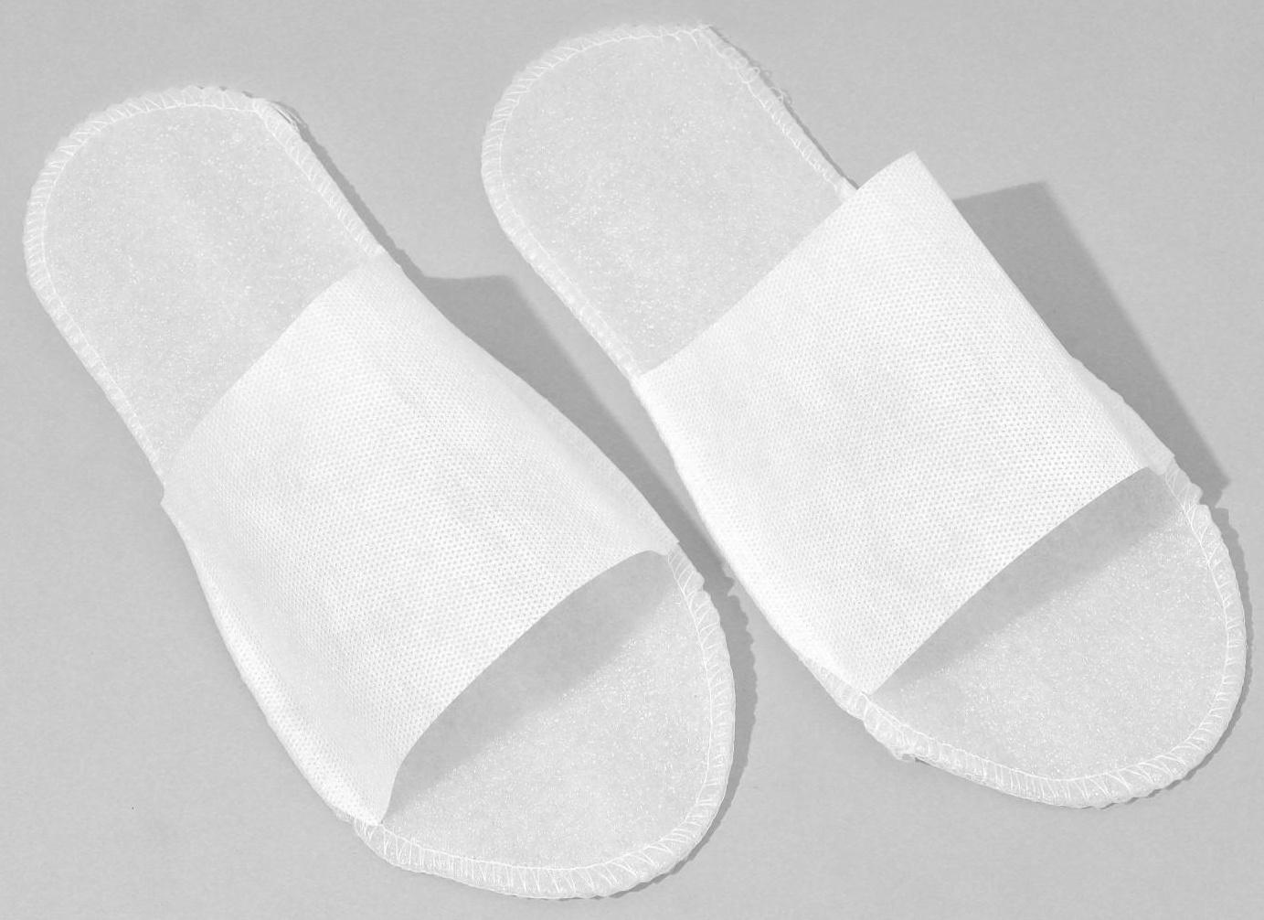 Тапочки одноразовые Антикризисные, 4 мм, белые