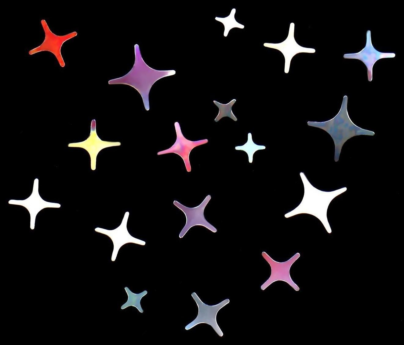 Пайетки для декора ногтей «Звёздная ночь», цвет серебристый