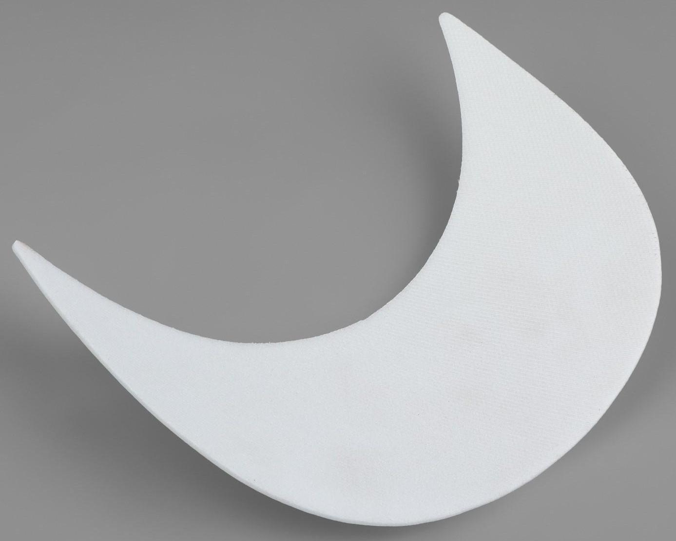 Козырёк для кепки, 7 × 17,5 × 6 см, цвет белый