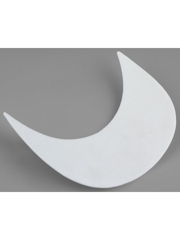 Козырёк для кепки, 7 × 17,5 × 6 см, цвет белый