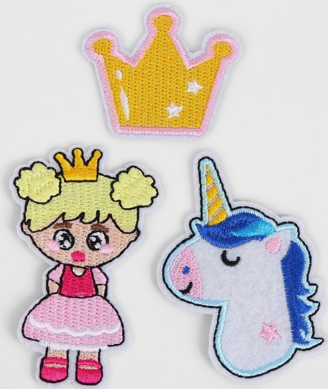 Набор термоаппликаций «Принцесса», 3 шт