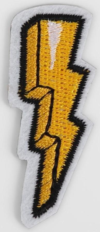 Патч клеевой на одежду, обувь, сумки «Молния», 2 × 5 см