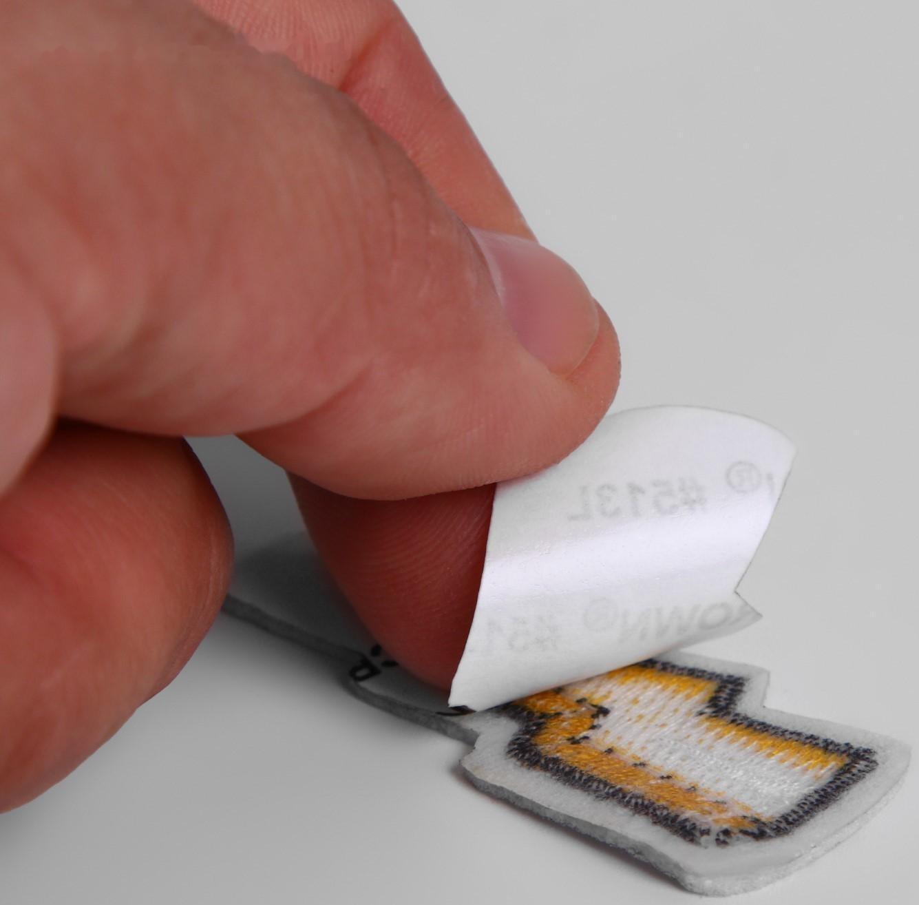 Патч клеевой на одежду, обувь, сумки «Молния», 2 × 5 см