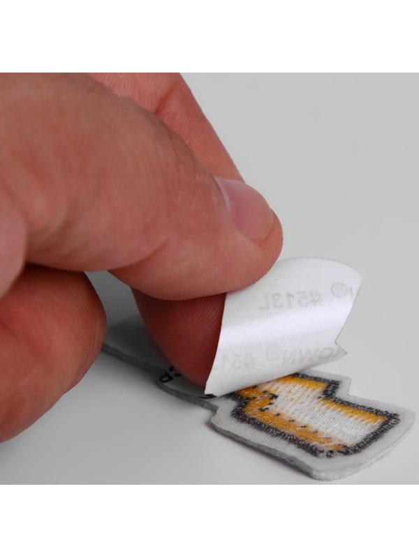 Патч клеевой на одежду, обувь, сумки «Молния», 2 × 5 см