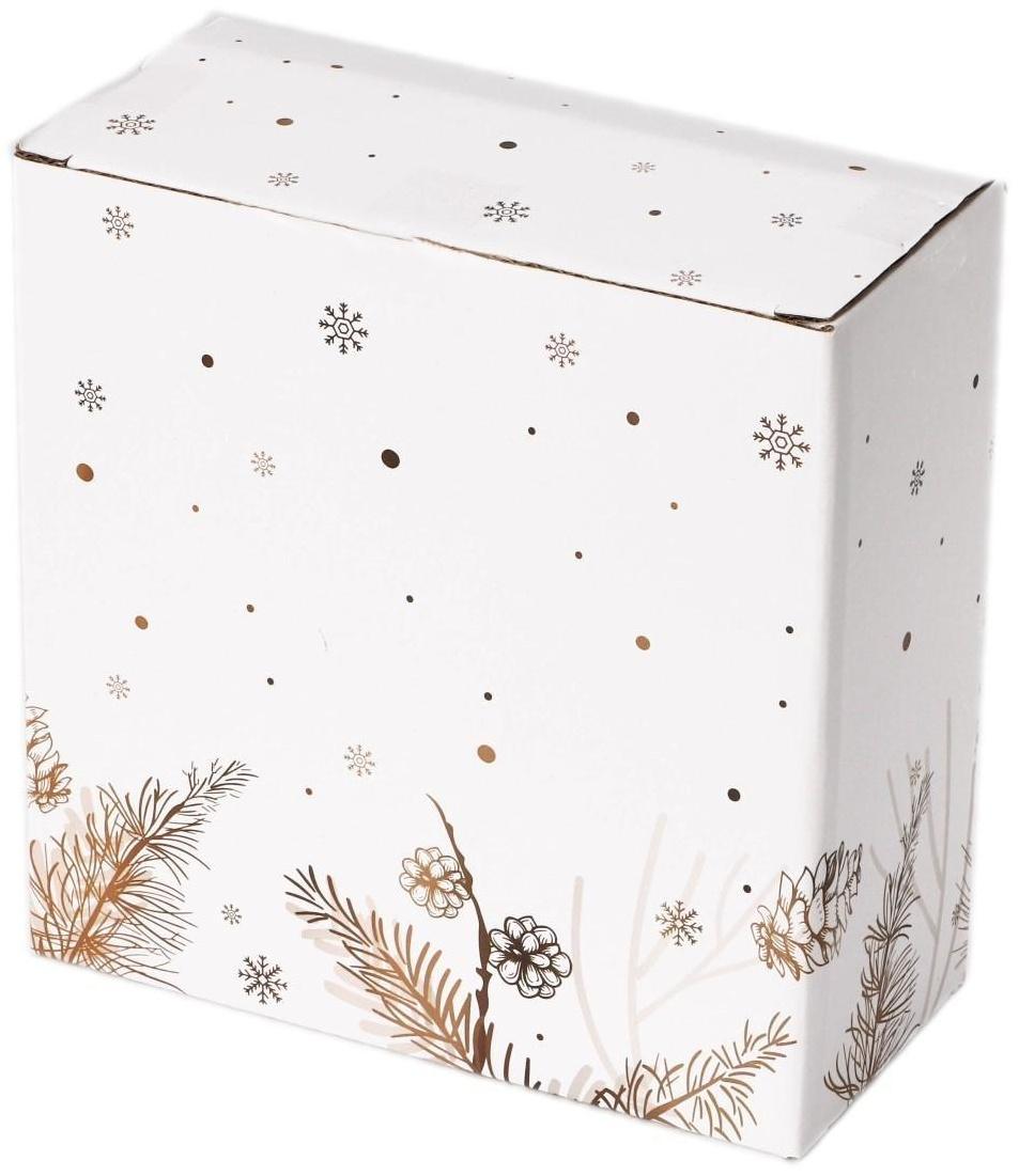 Набор для соусов и масел Доляна «Дед Мороз и олени», 2 предмета: 300 мл, цвет белый