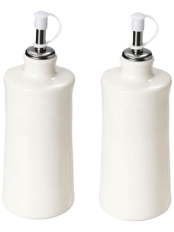 Набор для соусов и масел Доляна «Дед Мороз и олени», 2 предмета: 300 мл, цвет белый