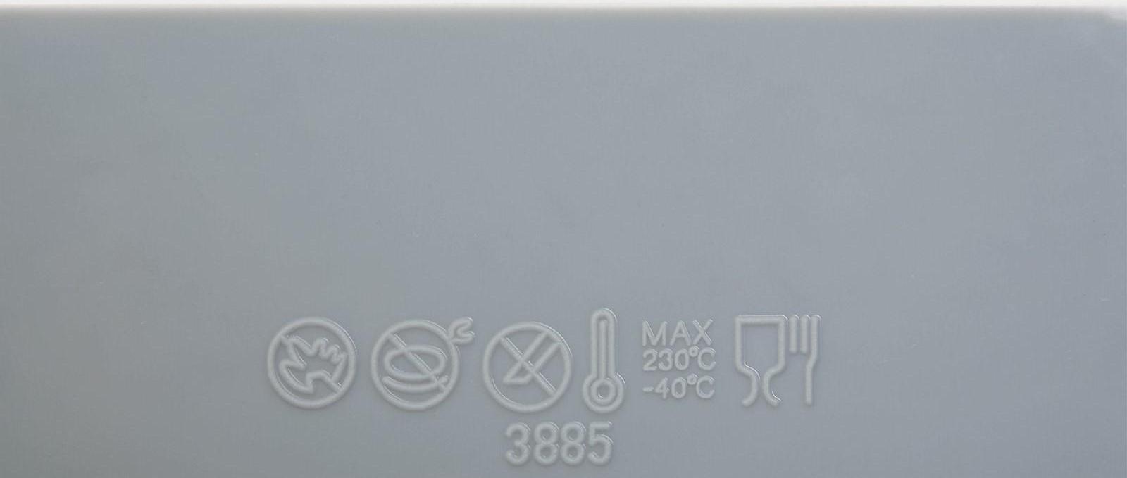 Силиконовый коврик для айсинга Доляна «Листья», 16×13×0,3 см, цвет серый