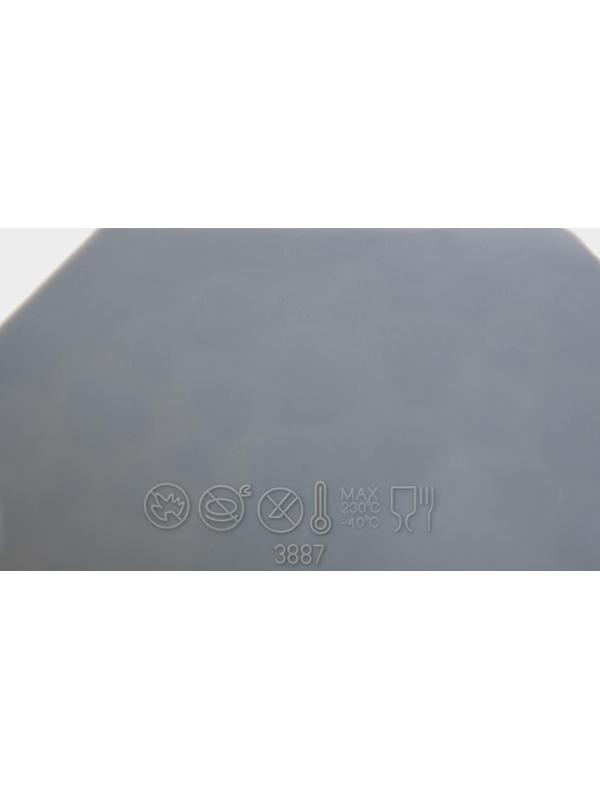 Силиконовый коврик для айсинга Доляна «Сердца», 17,7×14×0,3 см , цвет серый