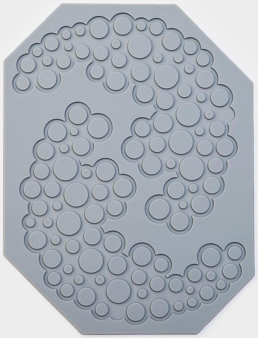 Силиконовый коврик для айсинга Доляна «Пузыри», 18,5×14×0,3 см, цвет серый