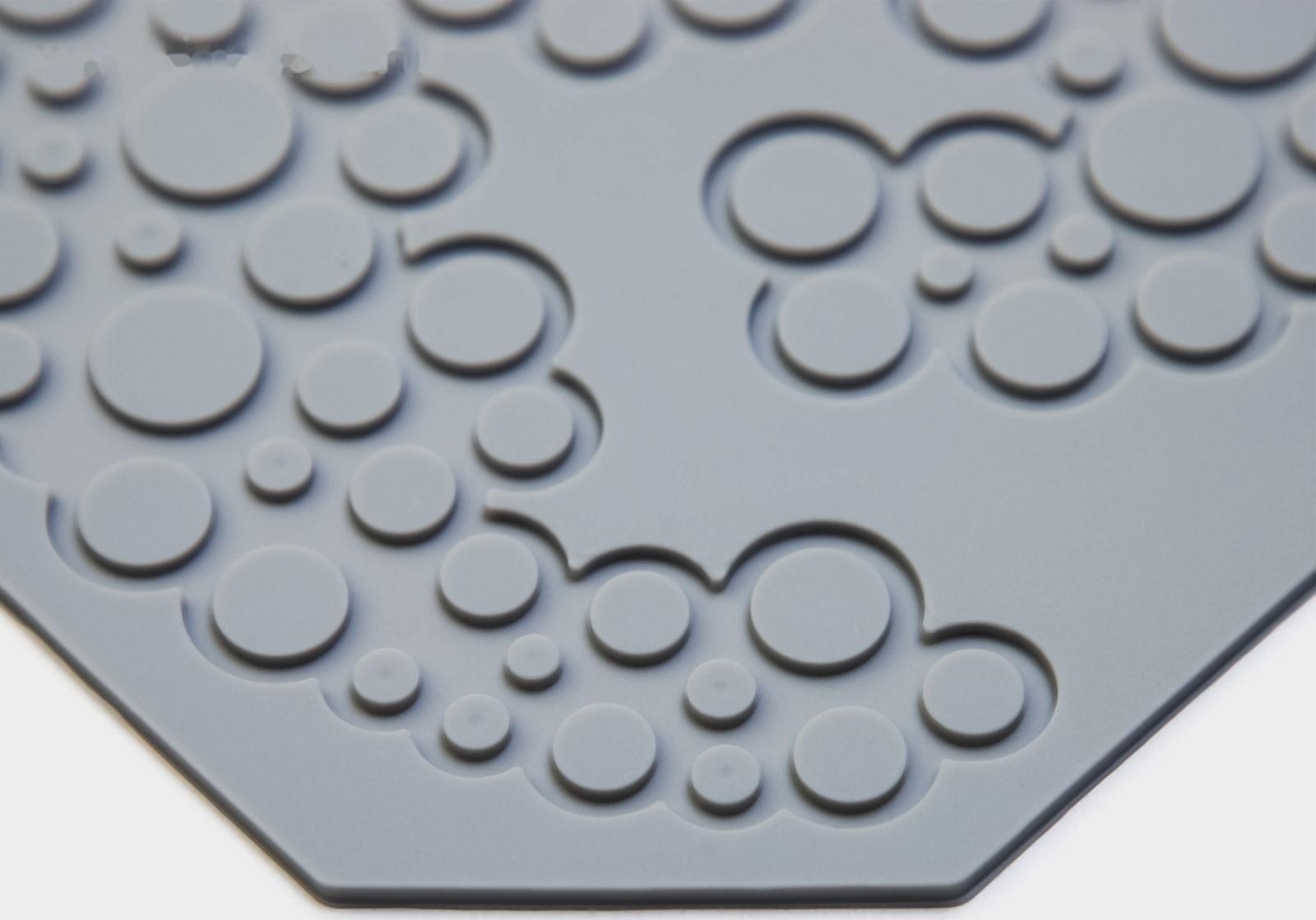 Силиконовый коврик для айсинга Доляна «Пузыри», 18,5×14×0,3 см, цвет серый