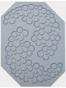 Силиконовый коврик для айсинга Доляна «Пузыри», 18,5×14×0,3 см, цвет серый