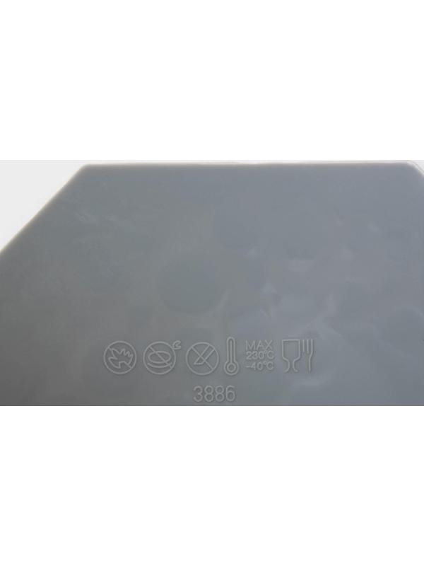 Силиконовый коврик для айсинга Доляна «Пузыри», 18,5×14×0,3 см, цвет серый