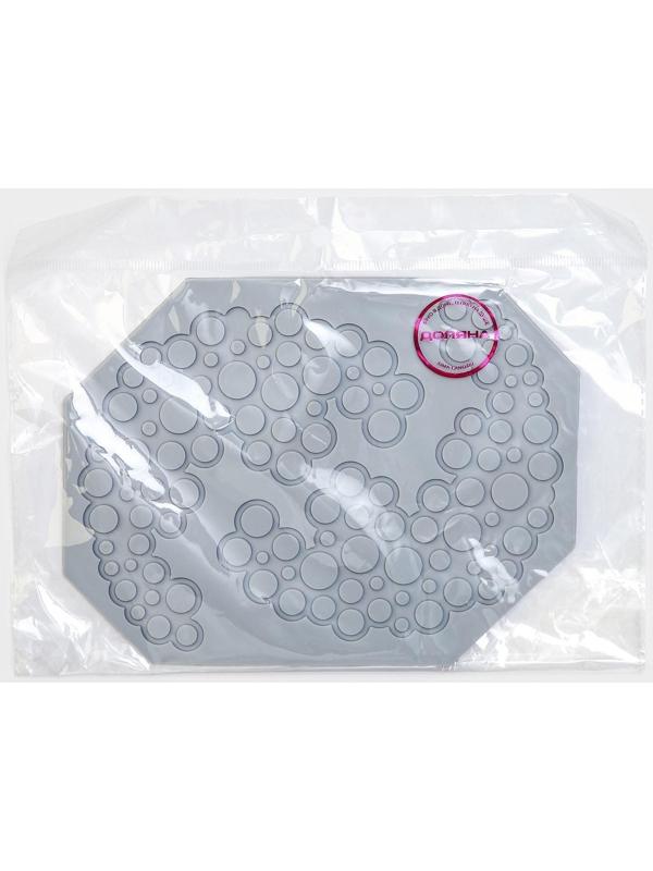 Силиконовый коврик для айсинга Доляна «Пузыри», 18,5×14×0,3 см, цвет серый