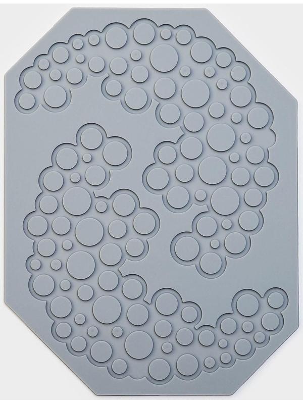 Силиконовый коврик для айсинга Доляна «Пузыри», 18,5×14×0,3 см, цвет серый