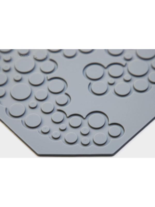 Силиконовый коврик для айсинга Доляна «Пузыри», 18,5×14×0,3 см, цвет серый