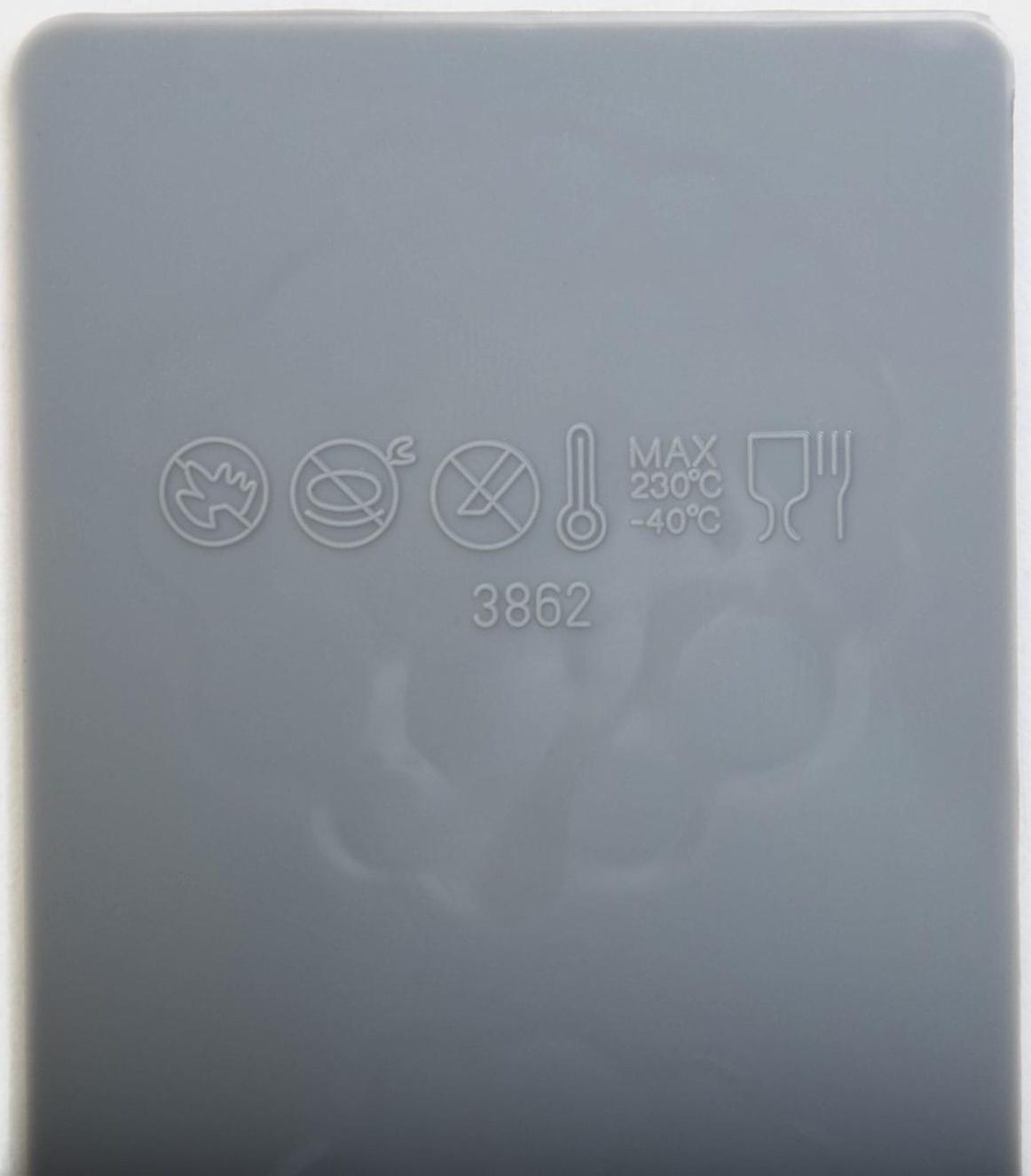 Силиконовый коврик для айсинга Доляна «Пузыри», 27,8×5×0,3 см, цвет серый