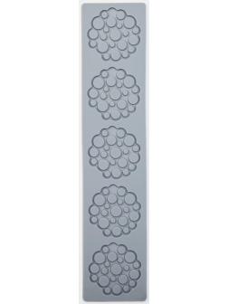 Силиконовый коврик для айсинга Доляна «Пузыри», 27,8×5×0,3 см, цвет серый