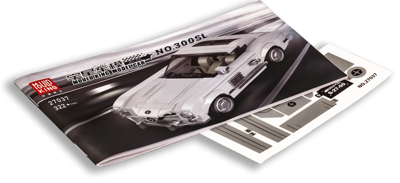 Конструктор Mould King «Mercedes Benz 300SL» 27037 / 322 детали